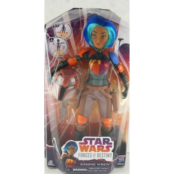 Star Wars Forces of Destiny Sabine Wren 11 Inch Adventure Figure Sealed - Picture 3 of 5